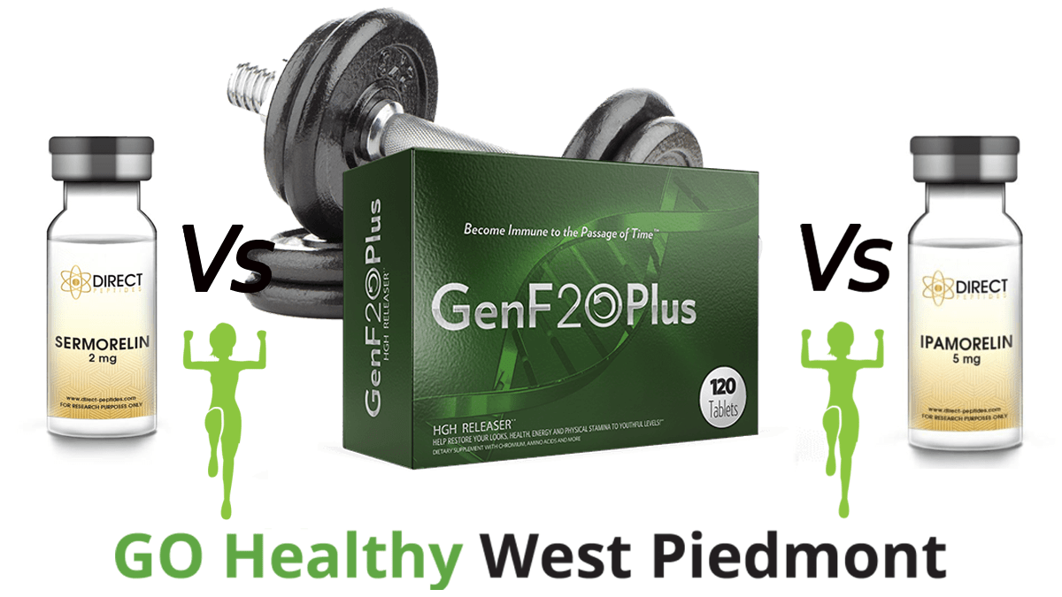 GenF20 Plus vs Sermorelin vs Ipamorelin Comparison Guide by Go Healthy West Piedmont